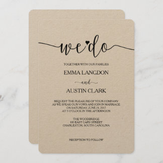 Wir machen Hochzeitseinladung - Kraft Einladung