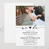 Wir machen Hochzeitsempfang Einladung (Vorne/Hinten)