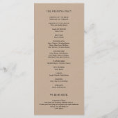 Wir machen Hochzeitskarte im modernen rustikalen T Programm (Rückseite)