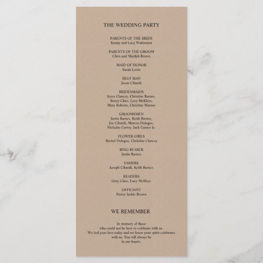 Wir machen Hochzeitskarte im modernen rustikalen T Programm (Rückseite)