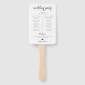 Wir machen Hochzeitsprogramm Fächer (Rückseite)