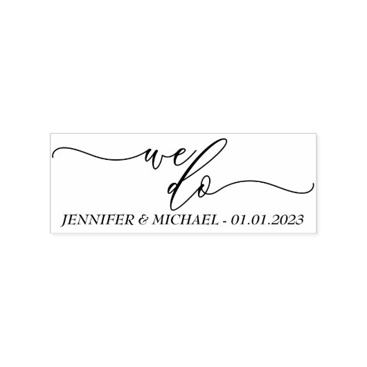 Wir machen Hochzeitsskripte Gummistempel (Prägung)