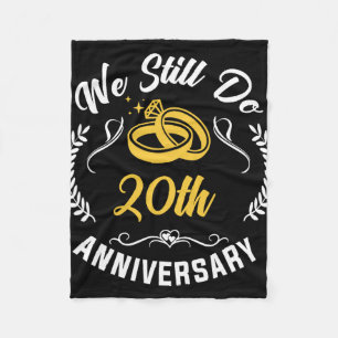 Wir machen immer noch 20 Jahre, um 20. Hochzeit pr Fleecedecke