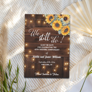 Wir machen immer noch 40. Hochzeitsjubiläum Lichte Save The Date