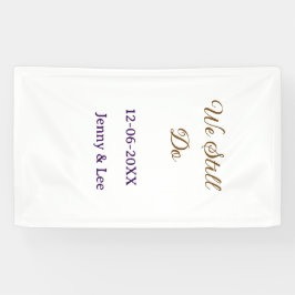 Wir machen immer noch braun rosa Name Datum Jahr B Banner