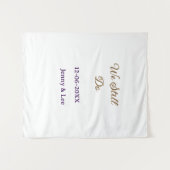 Wir machen immer noch braun rosa Name Datum Jahr B Wandteppich (Vorderseite (Horizontal))