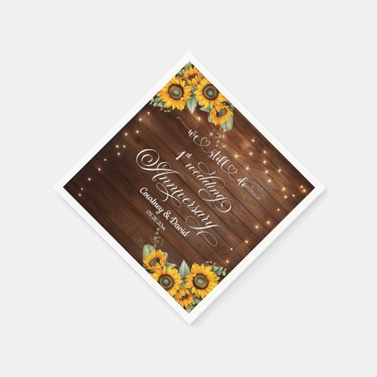 Wir machen immer noch die 1. Hochzeitstraßen zum J Serviette (Ecke)