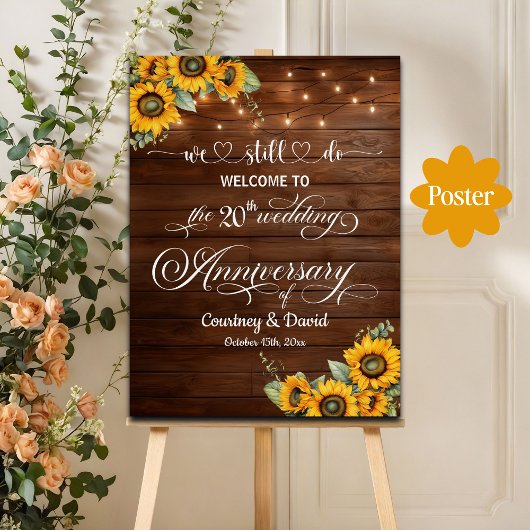 Wir machen immer noch die 20. Wedding Anniversary  Poster