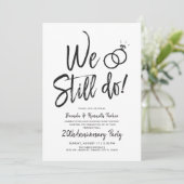 Wir machen immer noch einen Jahrestag| Verlängerun Einladung (Stehend Vorderseite)