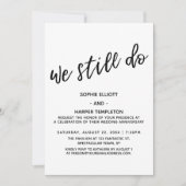 Wir machen immer noch einfache, moderne Handschrif Einladung (Vorderseite)