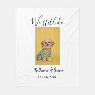 Wir machen immer noch Paarname Haustier Hund Foto Fleecedecke