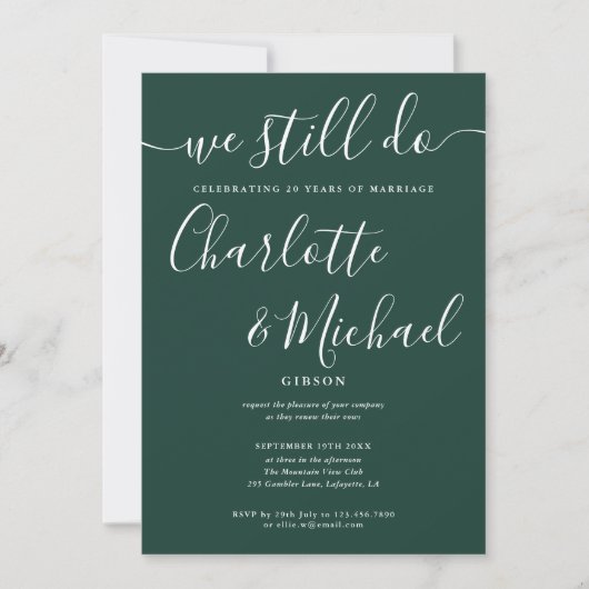 Wir machen immer noch Skripte für das Jahr der Ern Einladung (Vorderseite)