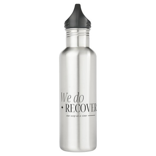 Wir machen Individuelle Name und nüchternen Termin Edelstahlflasche (Links)