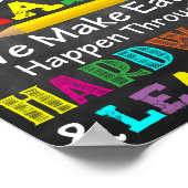 Wir machen kein leichtes Klassenzimmer-Poster Poster (Ecke)