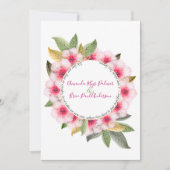 Wir machen Kirschblüte mit Gedichtehe Einladung (Vorderseite)