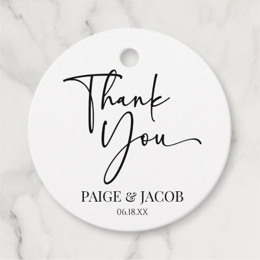 Wir machen klassische, moderne Minimalistische Hoc Geschenkanhänger (Vorderseite)