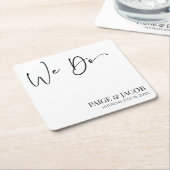 Wir machen klassische, moderne Minimalistische Hoc Rechteckiger Pappuntersetzer (angewinkelt)