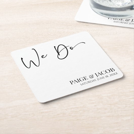 Wir machen klassische, moderne Minimalistische Hoc Rechteckiger Pappuntersetzer (angewinkelt)