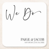 Wir machen klassische, moderne Minimalistische Hoc Rechteckiger Pappuntersetzer (Vorderseite)