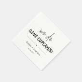 Wir machen Liebe Cupcake Hochzeit Brautparty Napki Serviette (Ecke)