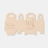 Wir machen Liebe Heart Soft Peach Hochzeit Geschenkschachtel (Ungefaltet)
