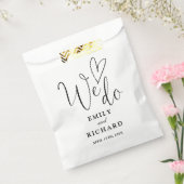 Wir machen Liebe Herz elegant Schwarz-Weiß Hochzei Geschenktütchen (Versiegelt)