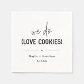 Wir machen Lieben Cookies, die Napkins hochheirate Serviette (Vorderseite)