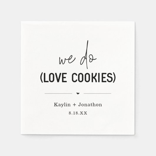 Wir machen Lieben Cookies, die Napkins hochheirate Serviette (Vorderseite)