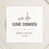 Wir machen Lieben Cookies, die Napkins hochheirate Serviette