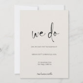 Wir machen Minimalistisches Beige-Foto Save The Date (Vorderseite)