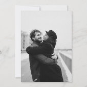 Wir machen Minimalistisches Beige-Foto Save The Date (Rückseite)