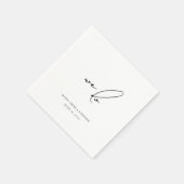 Wir machen moderne Script-Verlobung-Hochzeitsfeier Serviette (Ecke)