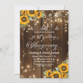 Wir machen noch 10. Wedding Anniversary String Lig Einladung (Vorderseite)