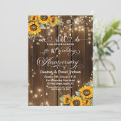 Wir machen noch 10. Wedding Anniversary String Lig Einladung (Stehend Vorderseite)