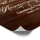 Wir machen noch 10. Wedding Anniversary String Lig Poster (Ecke)