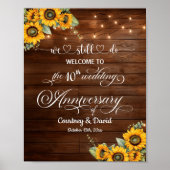 Wir machen noch 10. Wedding Anniversary String Lig Poster (Vorne)