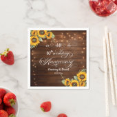Wir machen noch 10. Wedding Anniversary String Lig Serviette (Beispiel)