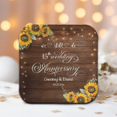 Wir machen noch 15. Wedding Anniversary String Lig Pappteller