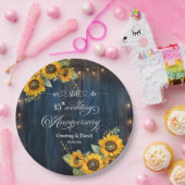 Wir machen noch 15. Wedding Anniversary String Lig Pappteller (Party)