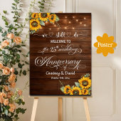 Wir machen noch 25. Wedding Anniversary String Lig Poster