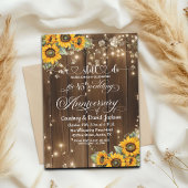 Wir machen noch 45. Wedding Anniversary String Lig Einladung