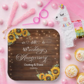 Wir machen noch 45. Wedding Anniversary String Lig Pappteller (Party)