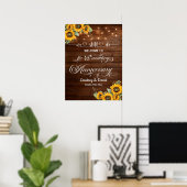Wir machen noch 45. Wedding Anniversary String Lig Poster (Heimbüro)
