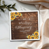 Wir machen noch 45. Wedding Anniversary String Lig Serviette