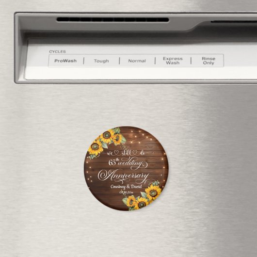 Wir machen noch 65. Wedding Anniversary String Lig Magnet (In Situ (Geschirrspüler))