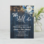 Wir machen noch 75. Wedding Anniversary String Lig Einladung (Stehend Vorderseite)