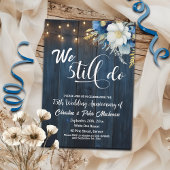 Wir machen noch 75. Wedding Anniversary String Lig Einladung