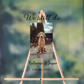 Wir machen noch Ehepaar Foto Name Datum sim Acrylschild (Neutral)