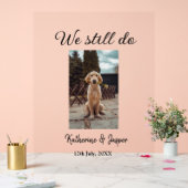 Wir machen noch Ehepaar Foto Name Datum sim Acrylschild (Hochzeit)