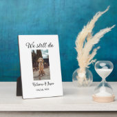 Wir machen noch Ehepaar Foto Name Datum sim Fotoplatte (Seite)